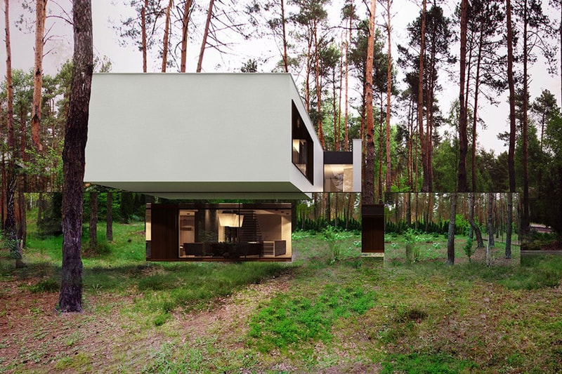 Reflective Home with Mirrored Facades by Reform Architekts