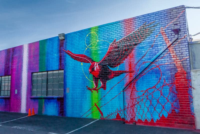 RISK Paints Mural at Sylvester Stallone's Former Santa Monica Studio