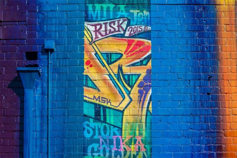 RISK Paints Mural at Sylvester Stallone's Former Santa Monica Studio