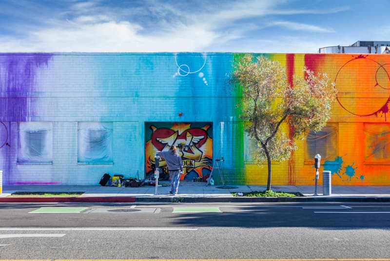 RISK Paints Mural at Sylvester Stallone's Former Santa Monica Studio