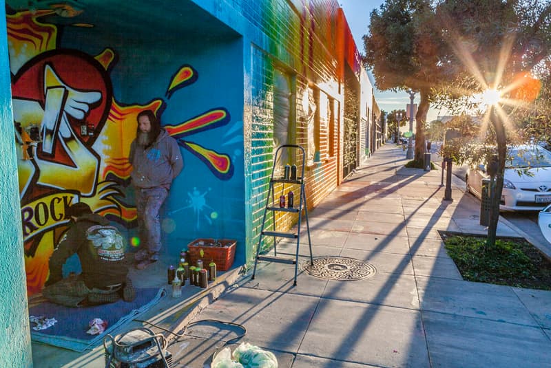 RISK Paints Mural at Sylvester Stallone's Former Santa Monica Studio