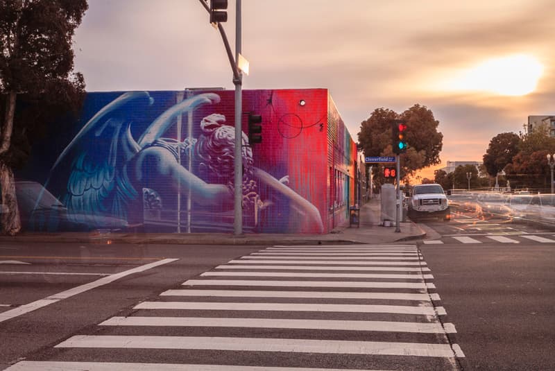 RISK Paints Mural at Sylvester Stallone's Former Santa Monica Studio