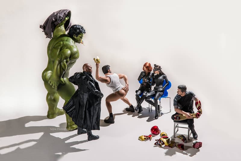 Superheroes up to No Good in Cheeky Photo Series