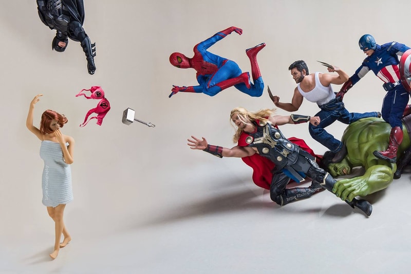 Superheroes up to No Good in Cheeky Photo Series