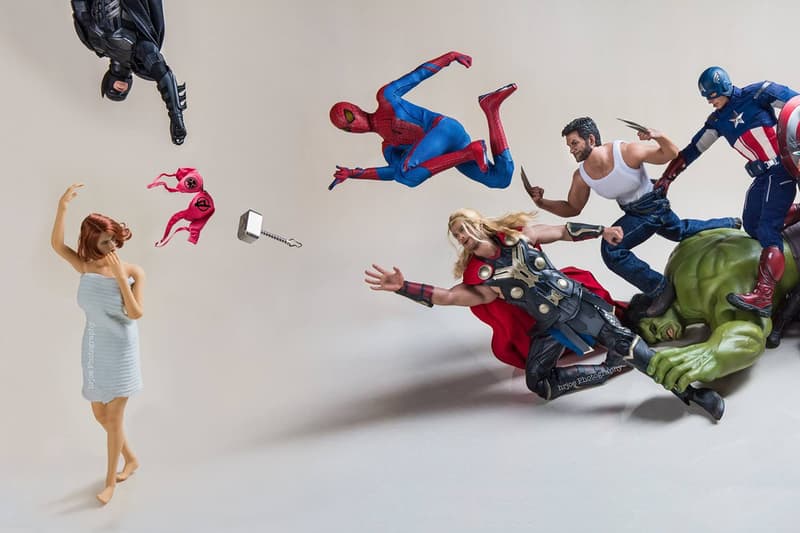 Superheroes up to No Good in Cheeky Photo Series