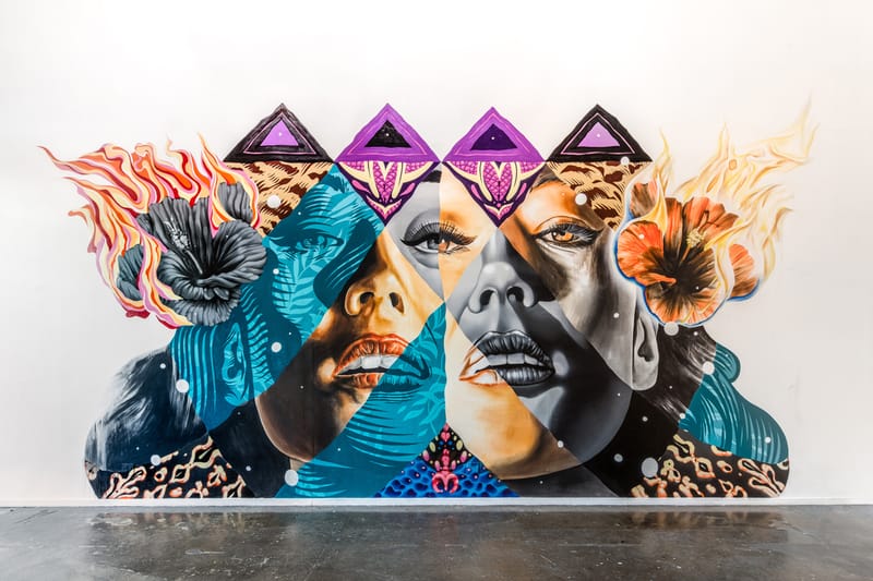 Tristan Eaton and Kamea Hadar Create "Pele, Maila, Hina" Mural in LA