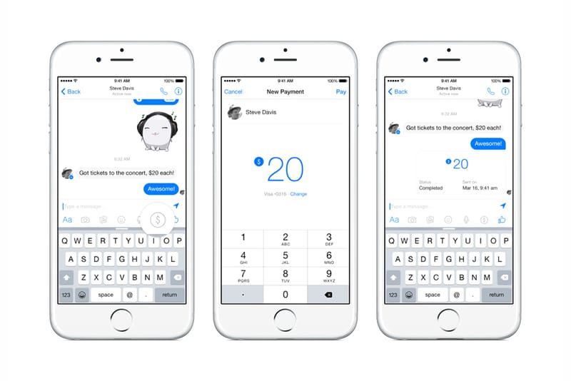You Can Now Send Money Over Facebook Messenger