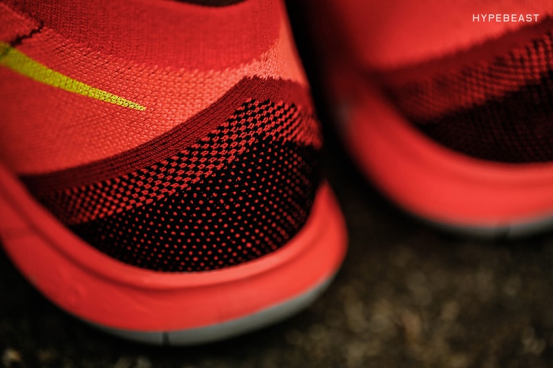 A Closer Look at the Nike Free 3.0 Flyknit Bright Crimson/Volt