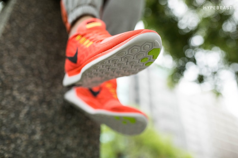 A Closer Look at the Nike Free 5.0 Bright Crimson/Total Orange