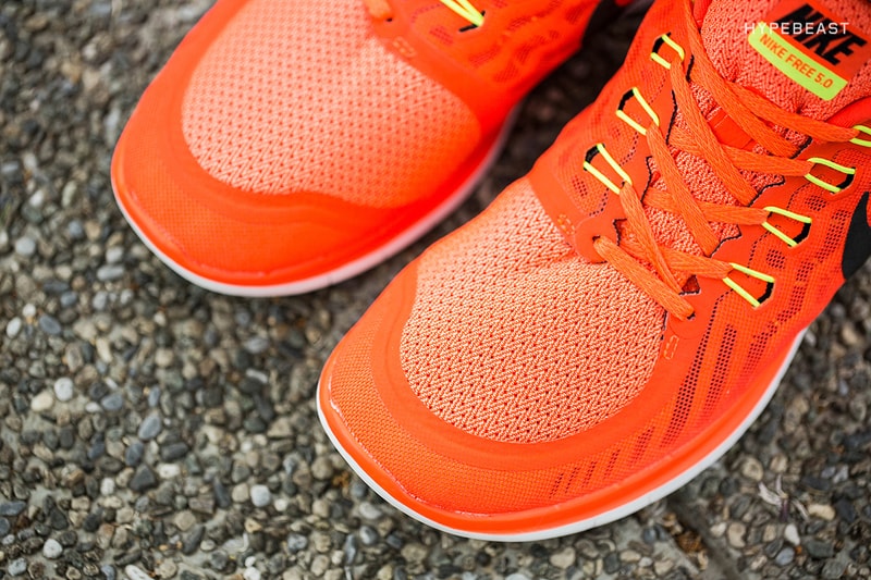 A Closer Look at the Nike Free 5.0 Bright Crimson/Total Orange