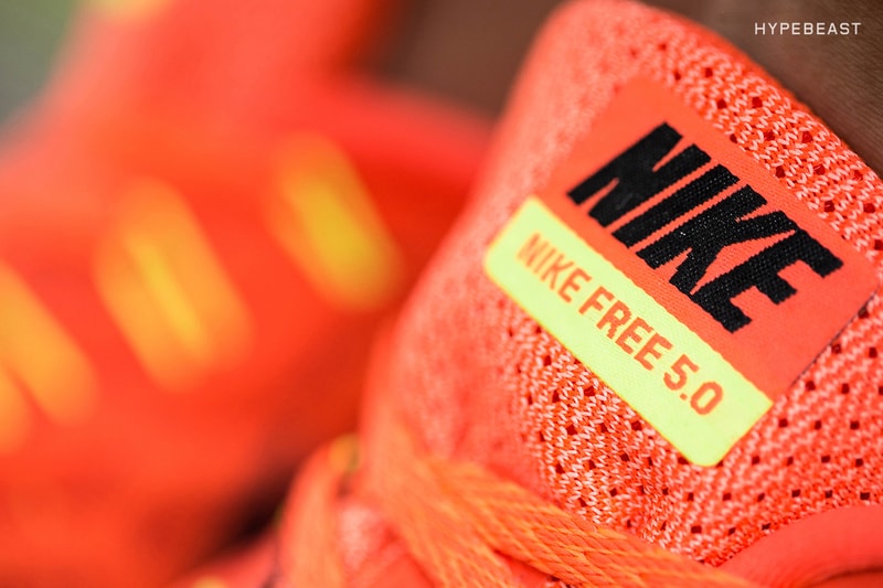 A Closer Look at the Nike Free 5.0 Bright Crimson/Total Orange