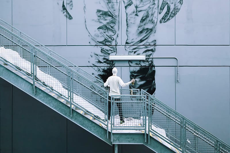 CYRCLE. "NOTHING EXISTS" Mural in Playa Vista, Los Angeles 