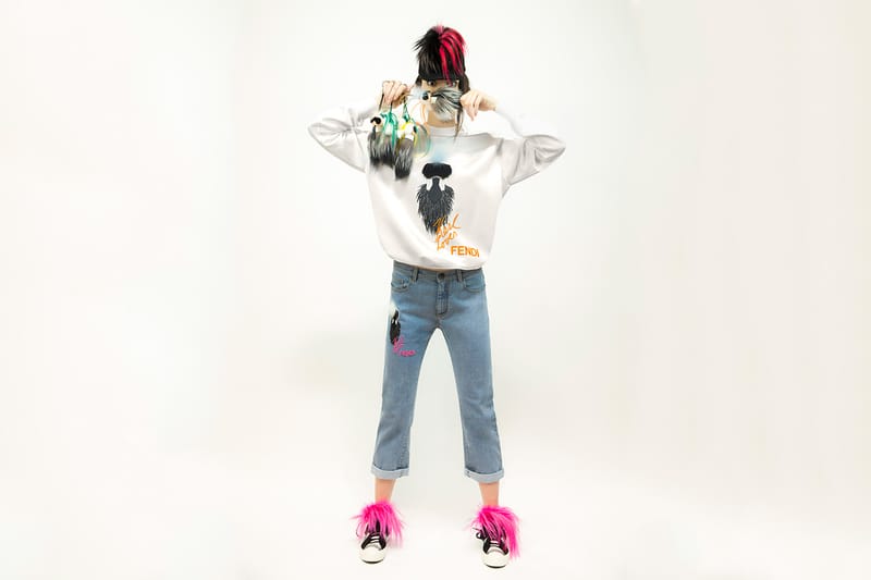 Fendi 2015 Limited Edition Karlito Capsule Collection featuring Kendall Jenner