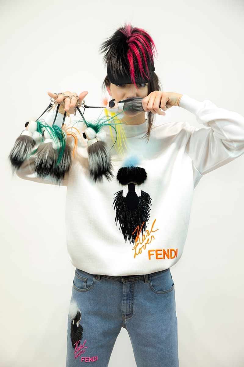 Fendi 2015 Limited Edition Karlito Capsule Collection featuring Kendall Jenner