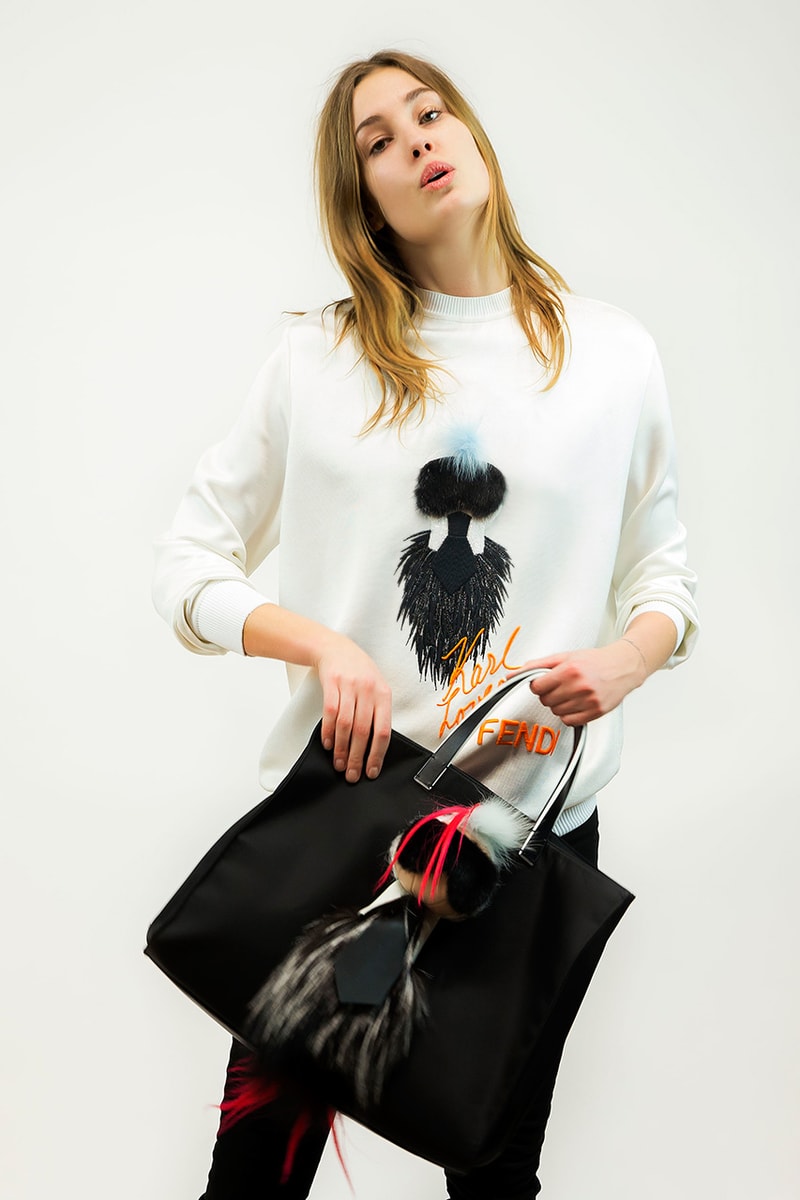 Fendi 2015 Limited Edition Karlito Capsule Collection featuring Kendall Jenner