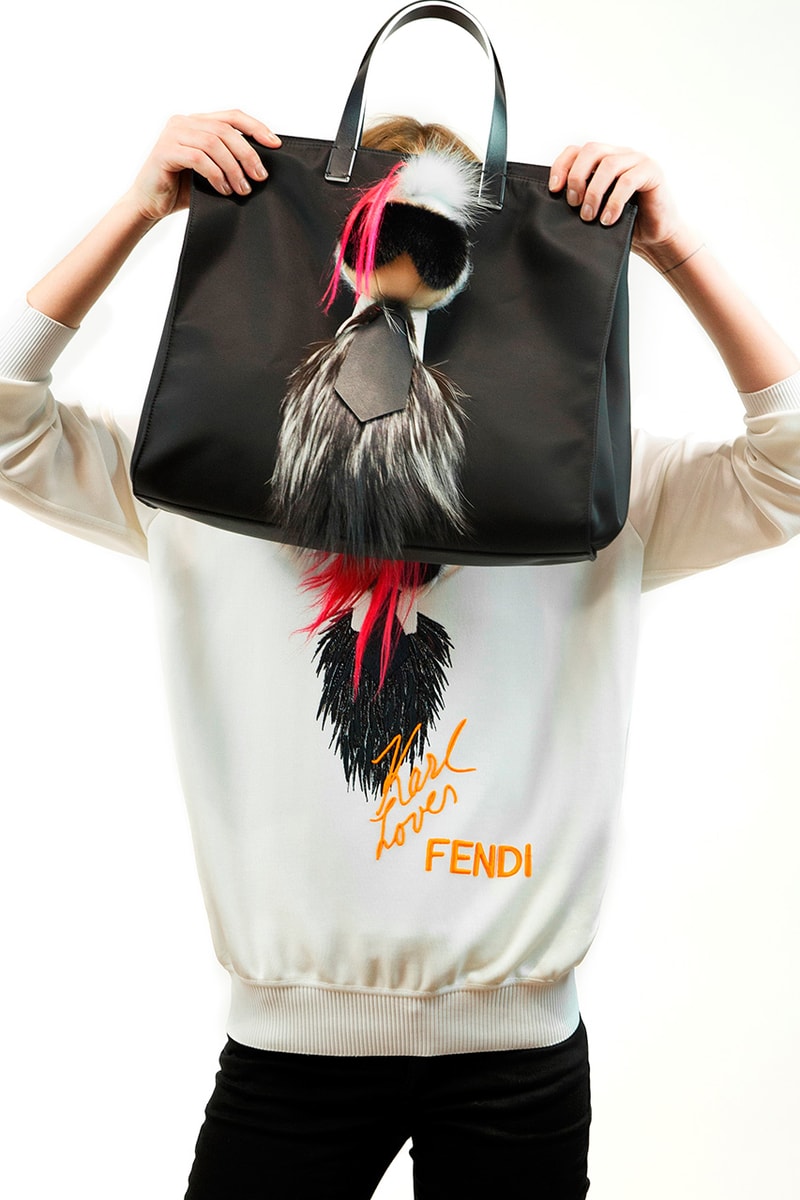 Fendi 2015 Limited Edition Karlito Capsule Collection featuring Kendall Jenner