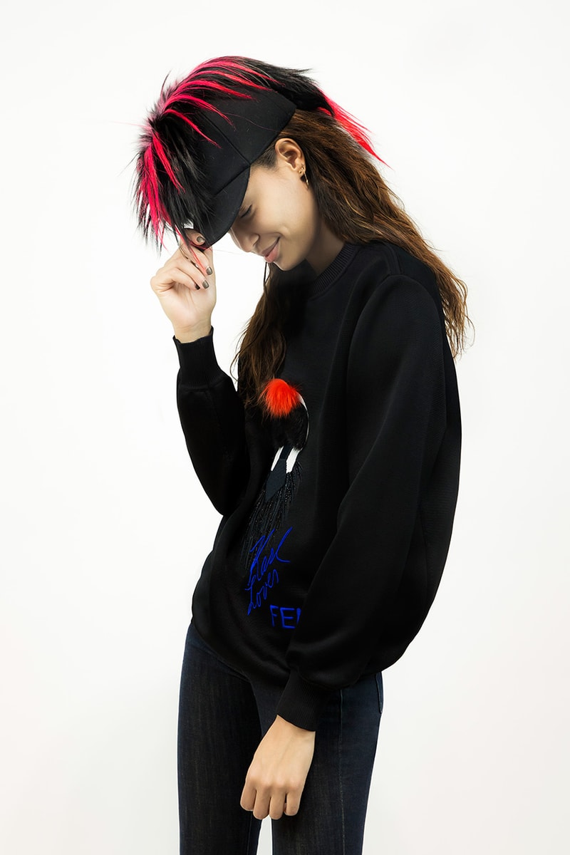 Fendi 2015 Limited Edition Karlito Capsule Collection featuring Kendall Jenner