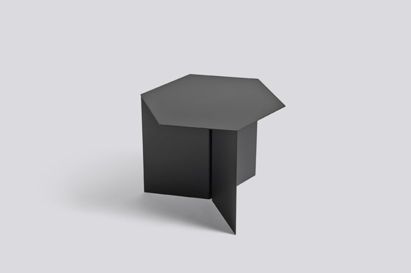 HAY Slit Side-Table Translates Paper Origami to the Metal Universe