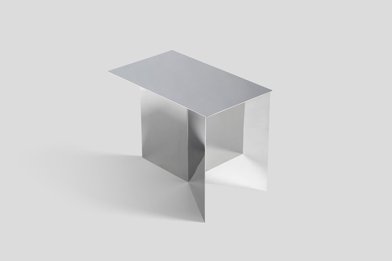 HAY Slit Side-Table Translates Paper Origami to the Metal Universe