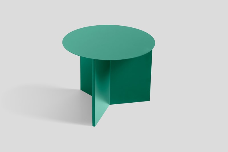 HAY Slit Side-Table Translates Paper Origami to the Metal Universe