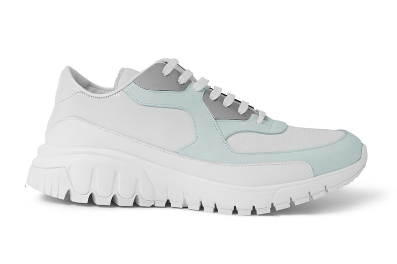 Neil Barrett Trekrun Suede Leather and Metal Sneakers 