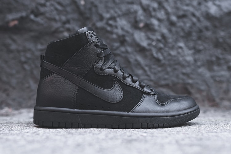 Nike Dunk Lux High Sherpa "Triple Black"