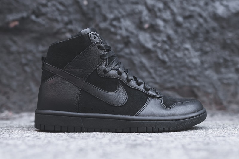 Nike Dunk Lux High Sherpa "Triple Black"