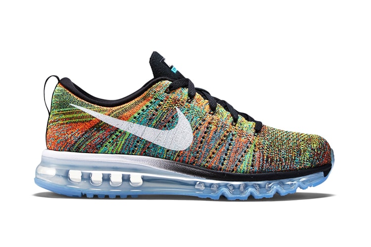 Nike Flyknit Air Max Black/Chlorine Blue-Total Orange-White