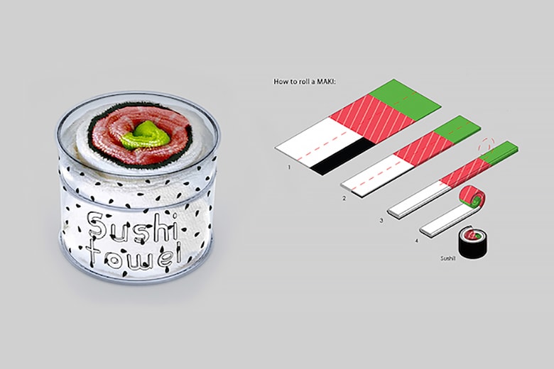 OTOTO DESIGN's Sushi Towels by Jenny Pokryvailo