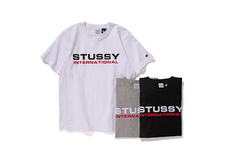 STUSSY x Champion Reverse Weave Hoodie M Stussy Sport X Champion Reverse Weave Sweatshirt - Big Logo