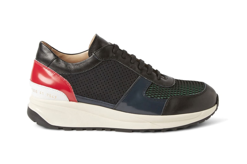 Tim Coppens x Common Projects Leather and Mesh Sneakers