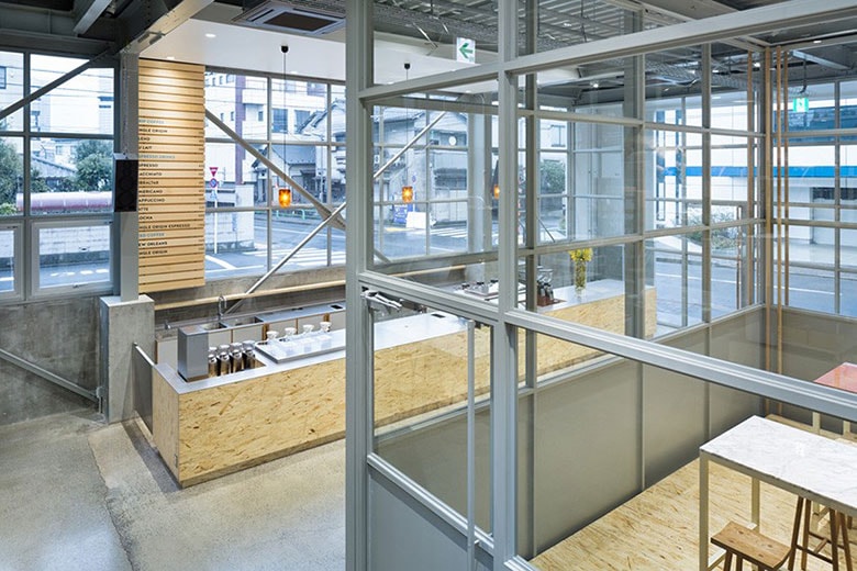 Tokyo's Blue Bottle Coffee by Schemata Architects