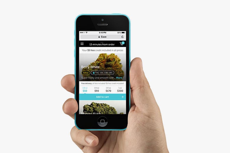 "Uber for Weed" Startup Eaze Raises $10 Million USD in Funding