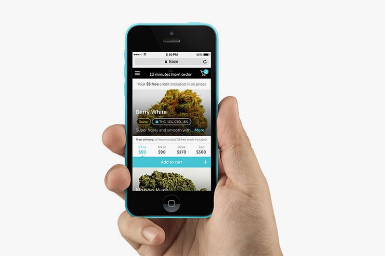 "Uber for Weed" Startup Eaze Raises $10 Million USD in Funding