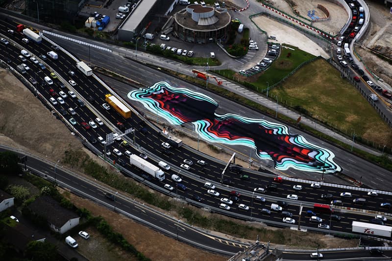 Street Artist 1010 Paints Optical Illusion in Paris Streets