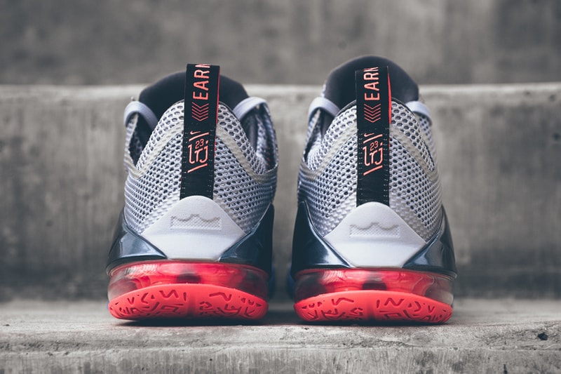 A Closer Look at the Nike LeBron 12 Low Wolf Grey/Hot Lava