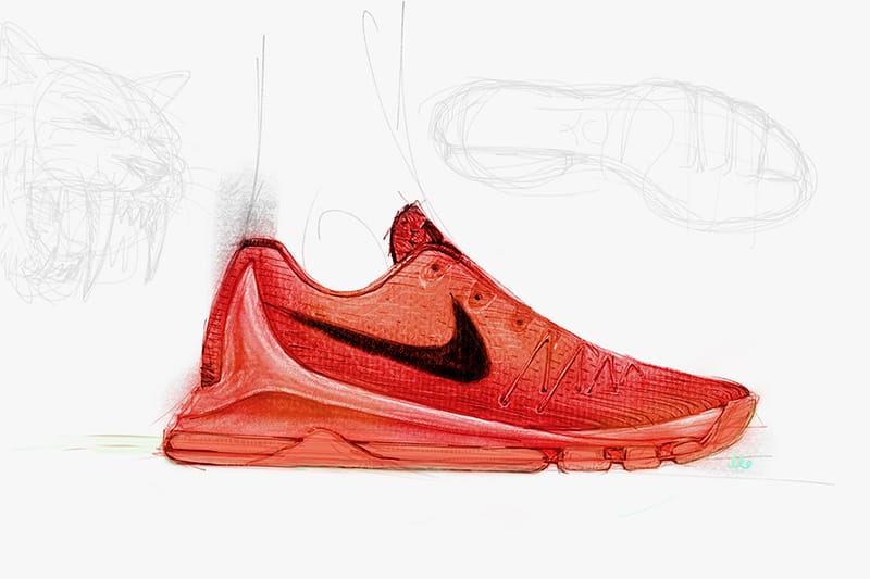 nike zoom kd iv 6 Rood