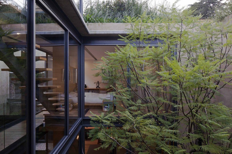 A Hidden House With Four Courtyards in Mexico City