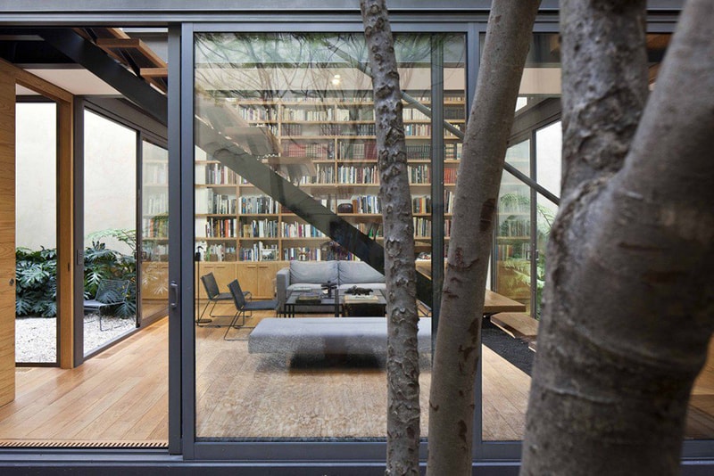 A Hidden House With Four Courtyards in Mexico City