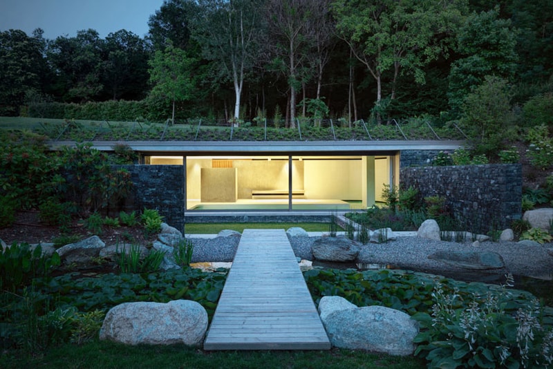 act_romegialli Designs a Subterranean Pavilion Complete With a Pool and Fitness Facilities