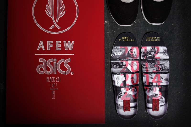 Afew x ASICS GEL-Lyte III "Black Koi" 1-of-1