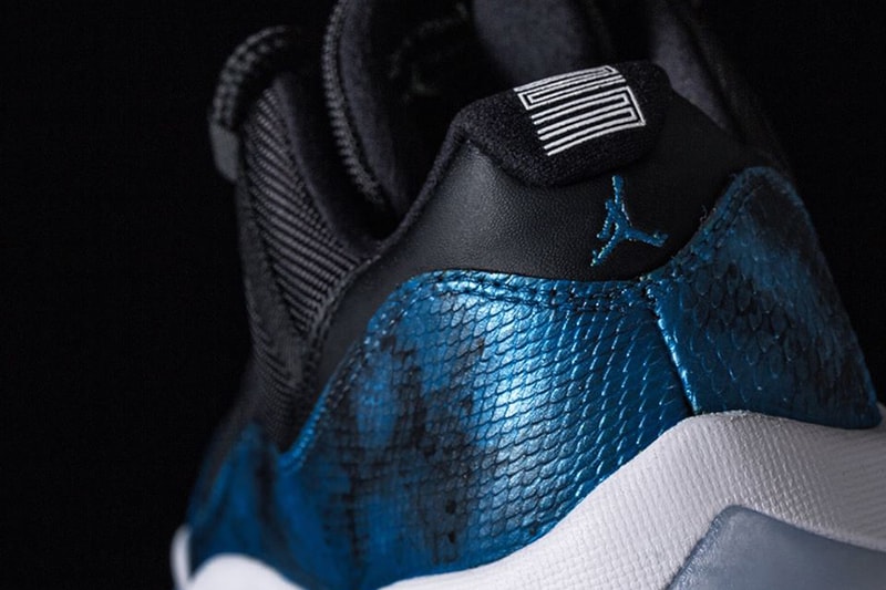 Air Jordan 11 Retro Low "Blue Snake" Custom by Tony Chen