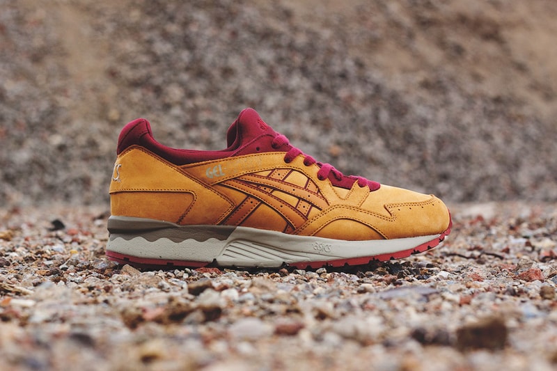 ASICS GEL-Lyte V Tan/Deep Red
