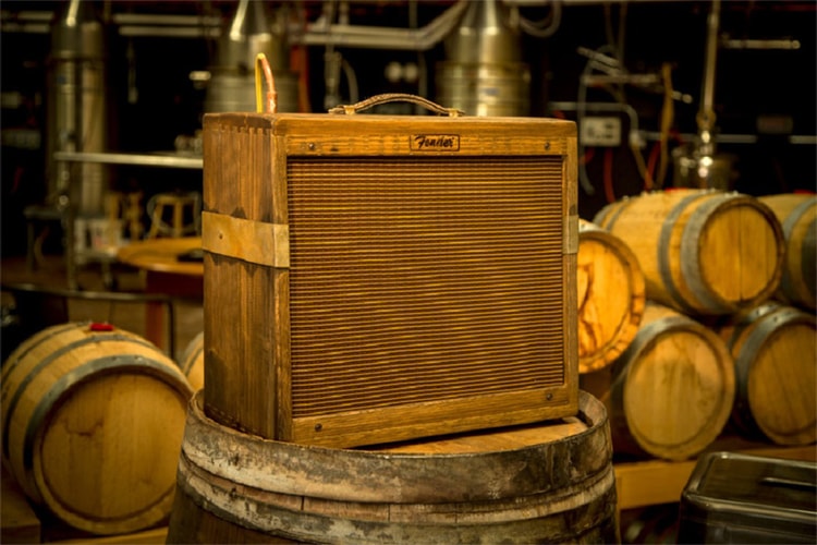 Fender 80 Proof Blues Junior Amplifier Made out of Whiskey Barrels