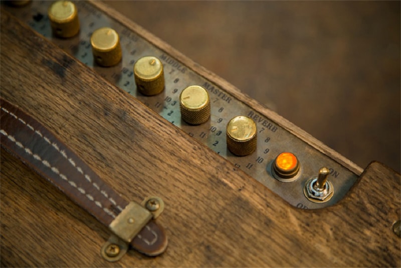 Fender 80 Proof Blues Junior Amplifier Made out of Whiskey Barrels