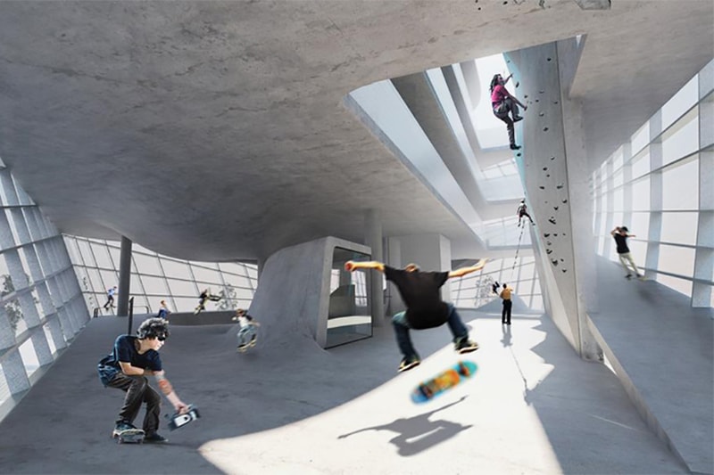Guy Hollaway Architects Presents Plans for the World's First Multi-Storey Skatepark
