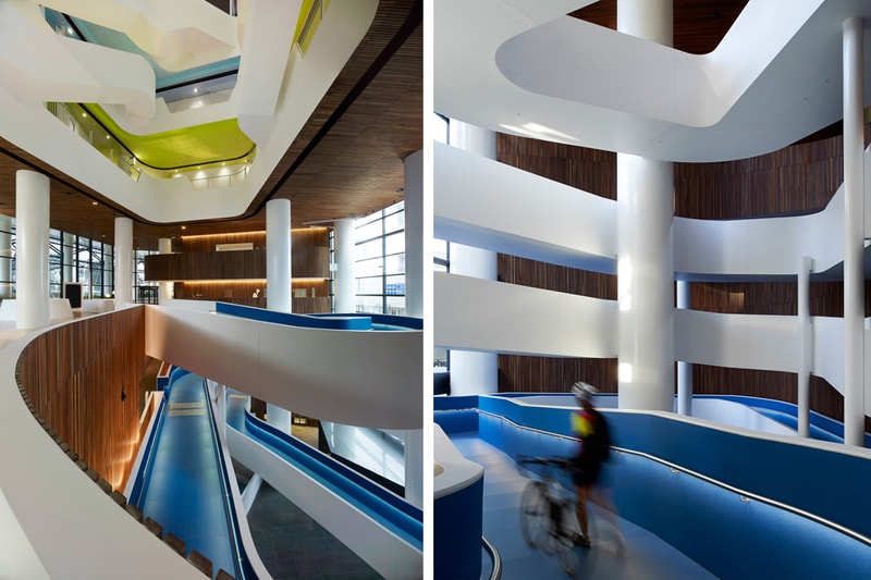 HASSELL Designs a Fluid and Colorful Atrium for Melbourne's Medibank Building