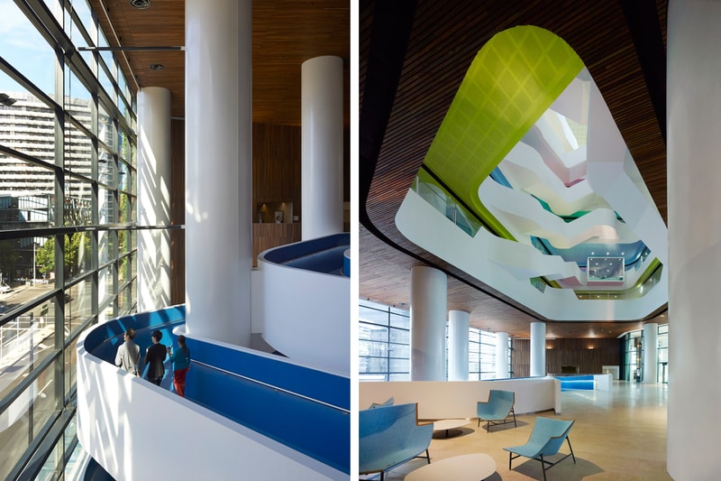 HASSELL Designs a Fluid and Colorful Atrium for Melbourne's Medibank Building