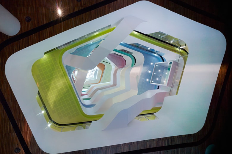 HASSELL Designs a Fluid and Colorful Atrium for Melbourne's Medibank Building