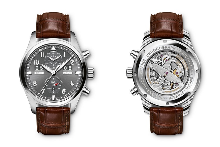 IWC Spitfire Perpetual Calendar Digital Date-Month Stainless Steel Chronograph